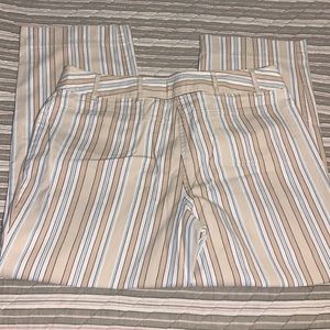 🍁 Ann Taylor Loft striped stretch pant 10 EUC